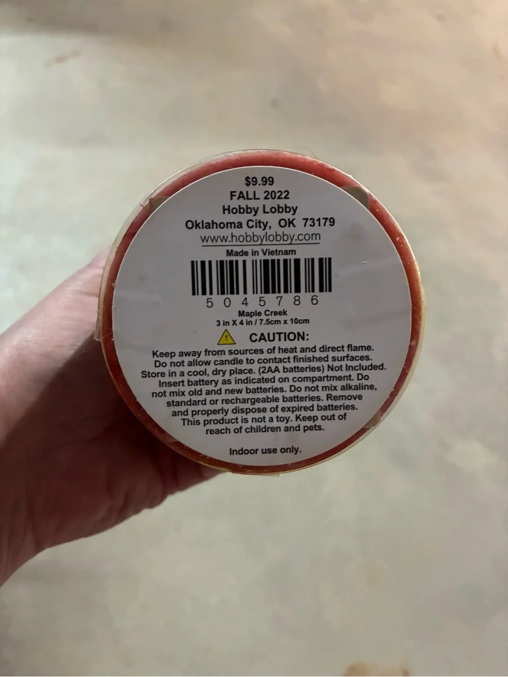 Flameless Scented Candle Set of 3 - Picture 9 of 9